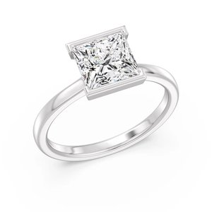 Anillo Solitario con Corte Princesa - Product Image 4