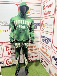 Chándal de invierno para hombre, ropa deportiva de algodón 100%, sudaderas con capucha, pantalón acampanado lavado con ácido, apliques bordados, ligero, ecológico - Product Image 2