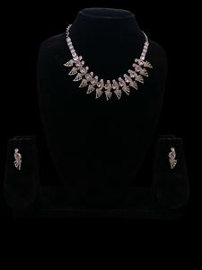 Juego de collar y pendientes de piedra de cristal de acero inoxidable Vintage para fiesta de compromiso de boda de mujer - Product Image 4