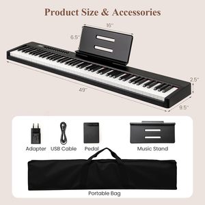 Brand New Costzon 88 Key Velocity-Sensitive Piano <b>Keyboard</b> <b>Portable</b> Full Size Electric <b>Keyboard</b> - Product Image 3