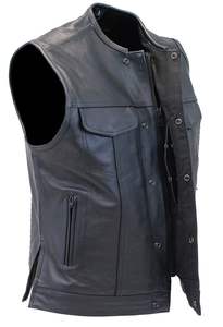 Chaleco de cuero genuino vintage: un elemento básico de moda clásico Durabilidad atemporal Elegancia elegante Moda Mate Brillante - Product Image 2