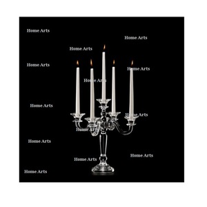 Candelabro alto de acrílico transparente de diseño fantástico, soporte de vela de tamaño y forma personalizado para accesorios de boda - Product Image 2
