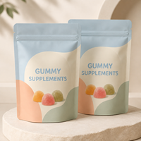 Sachet d'emballage personnalisé imprimé, anti-humidité et anti-odeur, avec fermeture éclair, de qualité alimentaire, pour compléments alimentaires, lait et aliments pour animaux de compagnie