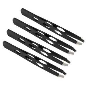 Vente en gros de pinces à épiler pour sourcils en acier inoxydable durables, logo personnalisé, pinces à épiler pour sourcils pointues et inclinées - Product Image 5