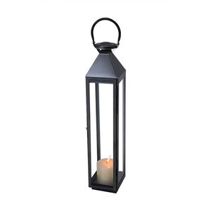 Wholesale Modern Iron Decorative <b>Candle</b> <b>Lanterns</b> Black Christmas <b>Outdoor</b> Indoor Home Decor Tabletop Supplier - Product Image 6