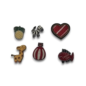 เข็มกลัดคริสตัลรูปหัวใจสีเงินแบบปักเข็มกลัดแฟชั่นประดับลูกปัดด้วยลวดทรงแท่ง - Product Image 3