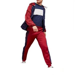 100% coton hiver à capuche décontracté coupe-vent personnalisé deux pièces Shorts ensembles pour hommes imperméable fermeture éclair mode - Product Image 5