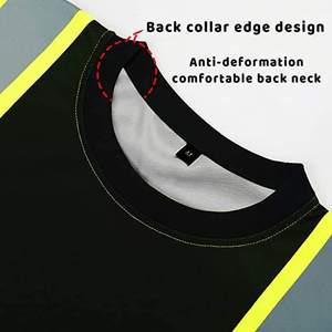 Factory Wholesale Short-Sleeved <b>Hi</b> <b>Vis</b> Safety <b>T</b> <b>Shirt</b> Custom Reflective Safety <b>Shirt</b> Fluorescent <b>Hi</b> <b>Vis</b> Reflective <b>Shirt</b> - Product Image 5