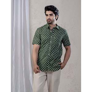 Chemise décontractée pour homme en coton imprimé à manches courtes, 100 % popeline respirante, taille XL - Fourniture ODM - Product Image 3