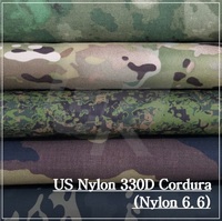 Textiles de maison pour filles de haute qualité 330D Nylon Cordura tissu PU revêtement hydrofuge ignifuge rayé Design sergé côtes