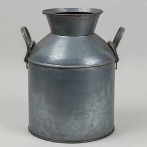 Boîte à lait galvanisée élégante et rustique avec poignées durables, parfaite pour la cuisine, le café, le jardin et l'intérieur antique. - Product Image 5