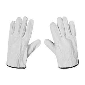 Heavy-Duty Sheep Split Leather Full-<b>Finger</b> <b>Gloves</b> Double Palm Safety <b>Gloves</b> Fireproof Anti-Cut Features Yellow <b>Glove</b> Pakistan - Product Image 2