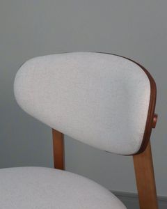 Modern Solid Wood <b>Dining</b> <b>Chair</b> Upholstered Seat and Backrest Leisure Side <b>Chair</b> for Restaurant Cafe Hotel - Product Image 2