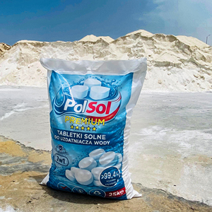 Comprimés de chlorure de sodium (NaCl) blanc de qualité industrielle PolSol, 25 kg, pureté 99,9 %, CAS 7647-15-6, EINECS 231-713-3, pour l'eau - Product Image 6