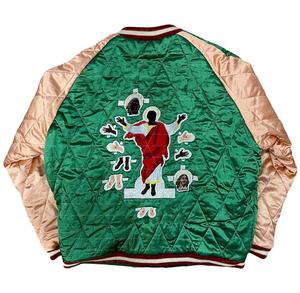 แจ็กเก็ตซาตินสำหรับผู้ชายแจ็กเก็ตซาติน2025สำหรับทีมกีฬาเบสบอลผ้าซาติน - Product Image 2