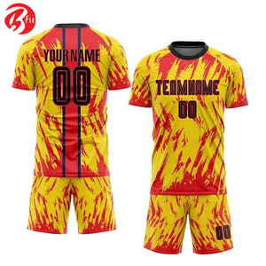 Durable mejor calidad sublimación impresión fútbol entrenamiento ropa deportiva fútbol Jersey FÚTBOL Camisetas fútbol ropa uniforme - Product Image 3