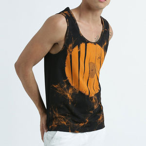 Débardeur musculaire décontracté pour homme personnalisé, sans manches, couleur unie, 100% coton, veste de sport, musculation, entraînement, singlet de sport - Product Image 5