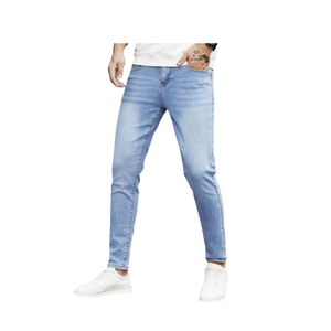 2025 nuevos pantalones vaqueros y pantalones personalizados para hombre, cintura media, estilo de negocios ligeramente suelto, gama alta, oscuro, duradero, Color personalizado diario - Product Image 1