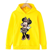 Sweatshirts brodés pour filles, sweat à capuche à manches longues, design souris, vêtements d'hiver, printemps et automne pour enfants, nouveauté