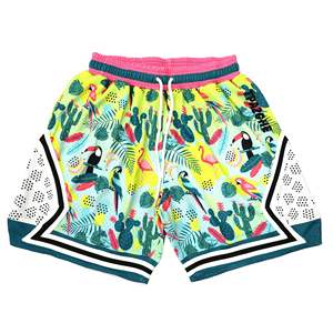 Short de gymnastique rétro athlétique pour homme Short d'entraînement de basket-ball Pro décontracté avec ventilation en maille Cordon de serrage réglable à la taille - Product Image 4