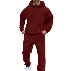 Survêtement 2 pièces pour homme, ensemble de jogging et sweat à capuche, survêtement décontracté à manches longues, pantalon et capuche - Product Image 4