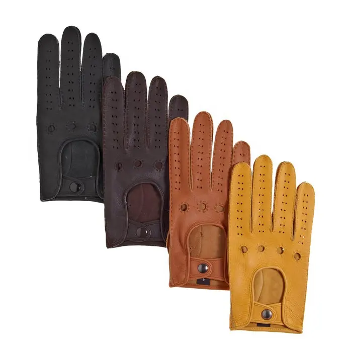Leather Driving Gloves Custom Style Vintage Look Water Proof Full Finger Leather Gloves/ Buy Gloves