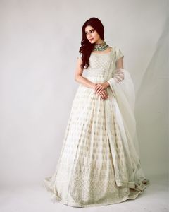 Anarkali-ropa de estilo indio y paquistaní bordada para mujer, traje de salwar kameez, ropa de fiesta, moda de boda india para mujer, venta al por mayor - Product Image 2