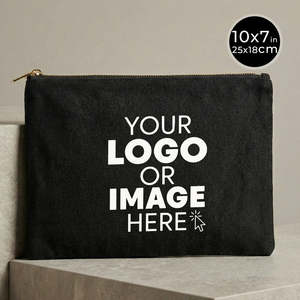 Pochette personnalisable avec votre logo, 10 x 7 pouces, fermeture éclair, pour perles et fournitures d'artisanat, sacs de rangement pratiques pour cosmétiques/maquillage - Product Image 2