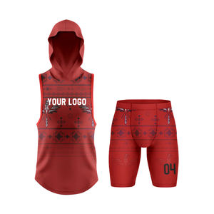 Uniforme de fútbol sublimado 7v7 Desgaste de compresión 7 en 7 Uniforme de fútbol Diseño personalizado Logotipo juvenil Malla Uniformes americanos 7v7 - Product Image 1