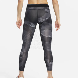 Leggings de compression élastiques de qualité supérieure, taille mi-haute, solides, impression personnalisée, légers, respirants, longueur entière, en vente - Product Image 2