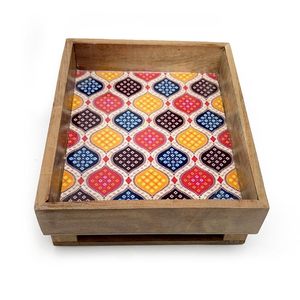 Plateau de service en bois haut de gamme avec autocollant personnalisé, plateaux de service décoratifs en bois durables au meilleur prix - Product Image 2