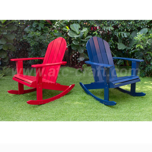 Chaise berçante Adirondack Design traditionnel en bois Jardin Patio Confort extérieur - Product Image 1