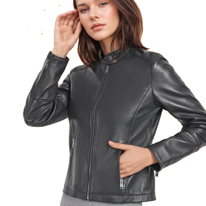 Chaqueta de moto de cuero genuino de lona transpirable hecha a medida para Mujer | Elegante Slim Fit OEM ODM Proveedor al por mayor - Product Image 6