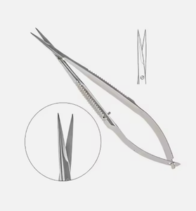 Tijeras curvadas corneales de acero inoxidable de alta calidad Castroviejo, instrumentos oculares de puntada fina, instrumento de belleza con punta de hoja afilada - Product Image 4