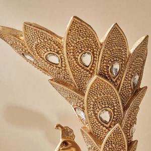 Designer Beautiful'' Peacock'' Metal <b>Vase</b> for Gifts Stylish Metal Flower <b>Vase</b> Unique Coastal for Festive Home Decor Nice Item - Product Image 4