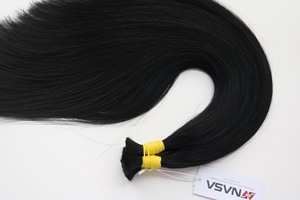 Cabello Humano Virgen 100% de Vietnam, Acabado Liso, Natural, Duradero, Negro, Precio de Fábrica, Superventas - Product Image 2