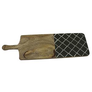 Picadora de madera para servir Pizza de uso diario de tendencia superior con mango Tabla de cortar de diseño moderno Tabla de cortar pescado - Product Image 2