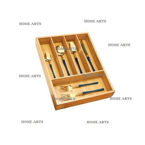 Porte-couverts en bois de conception unique avec 6 compartiments porte-couverts de table de qualité supérieure à vendre - Product Image 5