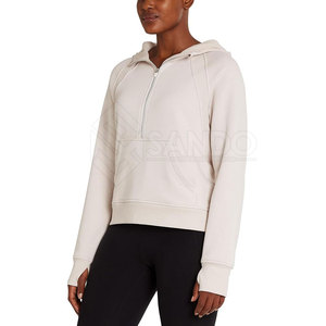 เสื้อฮู้ดซิปครึ่งตัวของผู้หญิงเสื้อฮู้ดซิปครึ่งตัว - Product Image 4