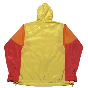 Veste coupe-vent pour homme rouge orange jaune Street wear Rip-stop imperméable Vestes de randonnée Demi-zip Coupe-vent Anorak - Product Image 2