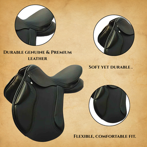 La Mejor Silla de Doma Americana de Cuero |   Silla de Montar Inglesa Sintética para Salto Ecuestre |   Equipo de Equitación Premium |   Exportación Mundial - Product Image 4