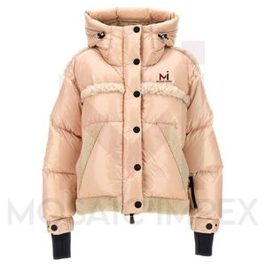 Mosaic Impex Moda Mujer al aire libre casual con capucha puffer Chaqueta ligera de talla grande chaqueta de plumón negra para mujer - Product Image 2