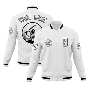 Venta al por mayor en blanco Letterman Varsity chaquetas personalizadas bordado bombardero chaqueta universitaria chaqueta de béisbol para los hombres - Product Image 3