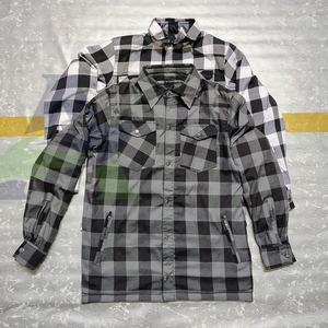 3 Color Flannel <b>Racing</b> <b>Motorcycle</b> Shirt High Quality Cotton Fabric Motorbike Flannel Shirts with Level 2 Pads - Product Image 4
