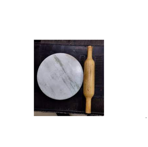 Rouleau à pâtisserie en marbre avec poignées en bois et forme ronde et épingle en bois et taille personnalisée emballage d'échantillon gratuit - Product Image 3