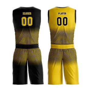 Conjuntos de uniformes de baloncesto reversibles, pantalones cortos de malla, logotipo personalizado, camisetas de hombre, ropa de equipo, doble cara, transpirable, rendimiento - Product Image 3