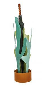 Design antique couleur verte Double ton ombré parapluie support de rangement parapluie seau maison lobby approvisionnement organisation élégante - Product Image 4