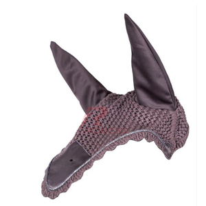 Bonnet anti-mouches pour chevaux, couvre-oreilles au crochet, design léger, respirant et lavable, fabriqué au Pakistan, excellent pour une protection confortable - Product Image 4