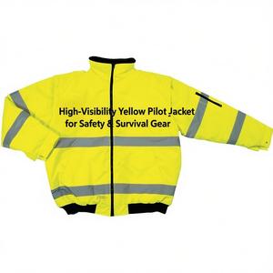 High-Visibility Yellow <b>Pilot</b> <b>Jacket</b> for Safety & Survival Gear - Product Image 2