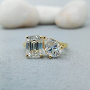 Anillo de Compromiso y Boda Clásico de Oro Rosa con Diamante Cultivado en Laboratorio de 1.5ct para Mujer, Oro de 14k/18k - Product Image 2